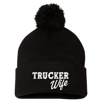 Support Trucker WIfe Pom Pom 12in Knit Beanie