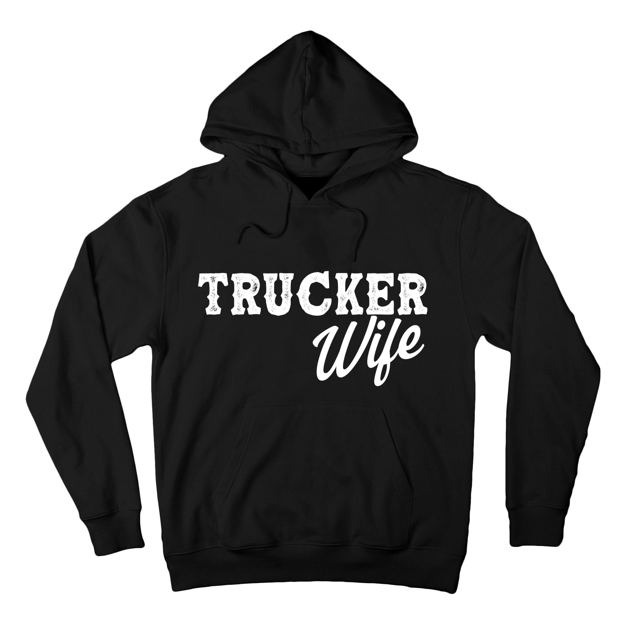 Support Trucker WIfe Tall Hoodie