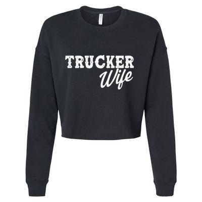 Support Trucker WIfe Cropped Pullover Crew