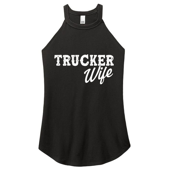 Support Trucker WIfe Women's Perfect Tri Rocker Tank