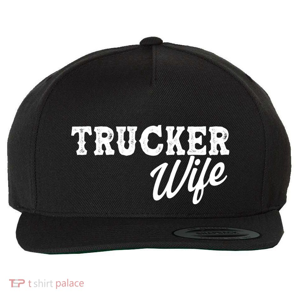 Support Trucker WIfe Wool Snapback Cap