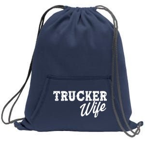 Support Trucker WIfe Sweatshirt Cinch Pack Bag