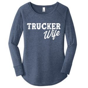 Support Trucker WIfe Women's Perfect Tri Tunic Long Sleeve Shirt