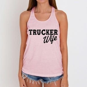 Support Trucker WIfe Women's Knotted Racerback Tank