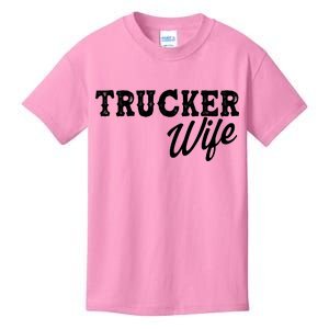 Support Trucker WIfe Kids T-Shirt