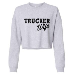 Support Trucker WIfe Cropped Pullover Crew