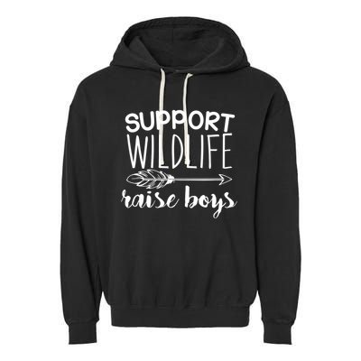 Support Wildlife Arrow Raise Boys Garment-Dyed Fleece Hoodie