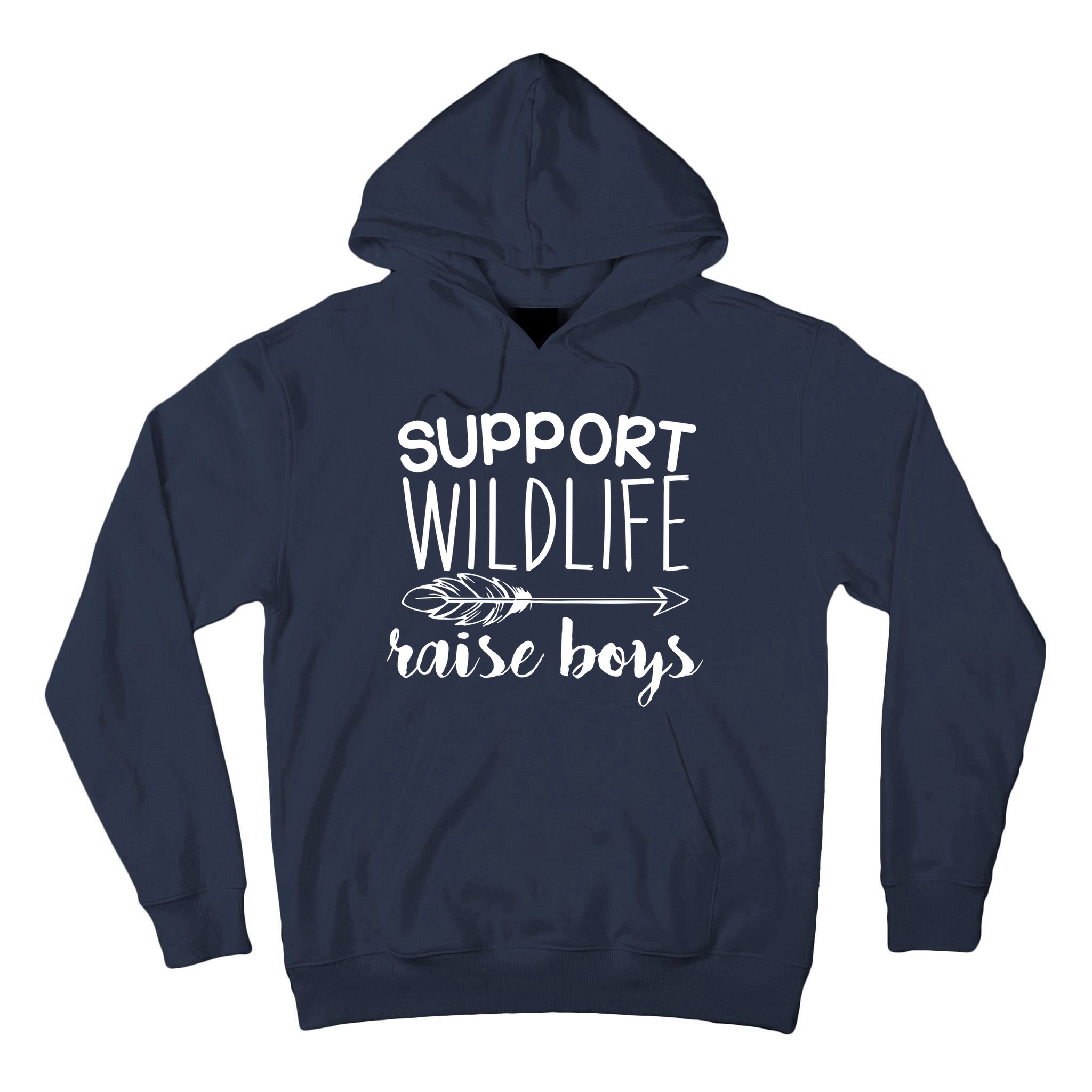 Support Wildlife Arrow Raise Boys Tall Hoodie
