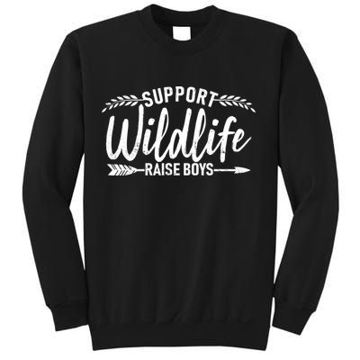 Support Wildlife Raise Boy Parents Sweatshirt