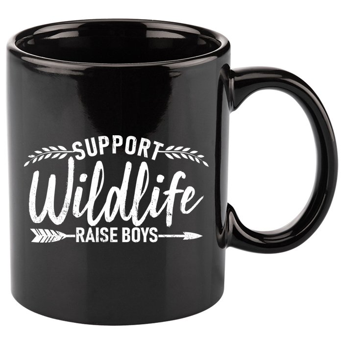 Support Wildlife Raise Boy Parents 11oz C Handle Ceramic Mug
