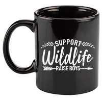 Support Wildlife Raise Boy Parents 11oz C Handle Ceramic Mug
