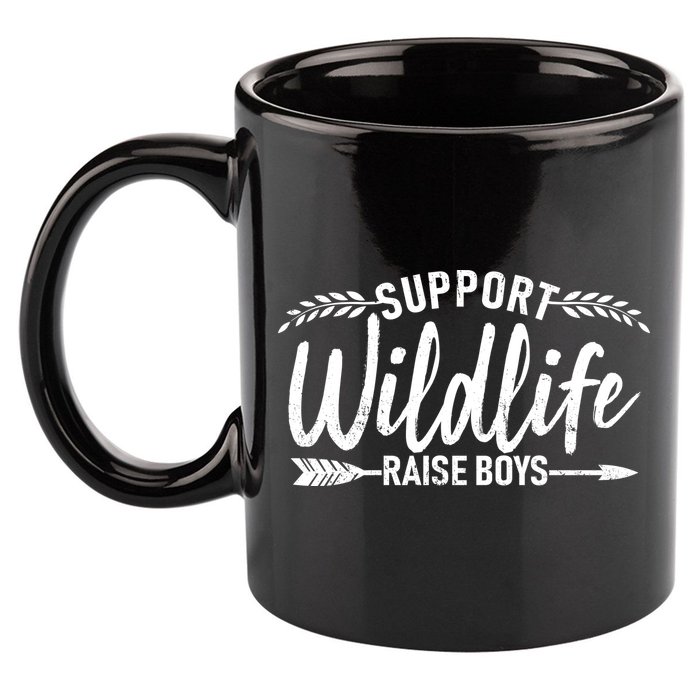 Support Wildlife Raise Boy Parents 11oz C Handle Ceramic Mug