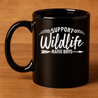 Support Wildlife Raise Boy Parents 11oz C Handle Ceramic Mug