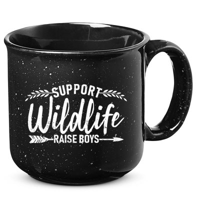 Support Wildlife Raise Boy Parents 15oz Campfire Ceramic Mug