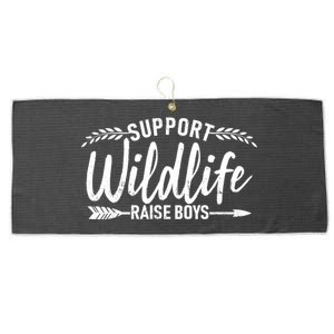 Support Wildlife Raise Boy Parents Large Microfiber Waffle Golf Towel