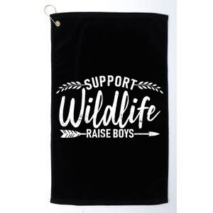 Support Wildlife Raise Boy Parents Platinum Collection Golf Towel