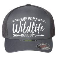 Support Wildlife Raise Boy Parents Flexfit Unipanel Trucker Cap