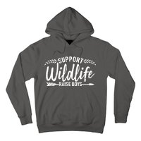 Support Wildlife Raise Boy Parents Hoodie