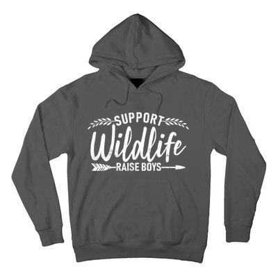 Support Wildlife Raise Boy Parents Hoodie