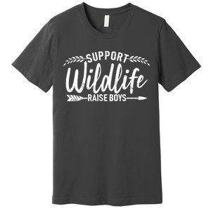 Support Wildlife Raise Boy Parents Premium T-Shirt