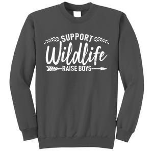 Support Wildlife Raise Boy Parents Tall Sweatshirt