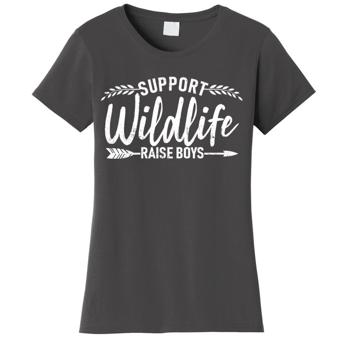 Support Wildlife Raise Boy Parents Women's T-Shirt