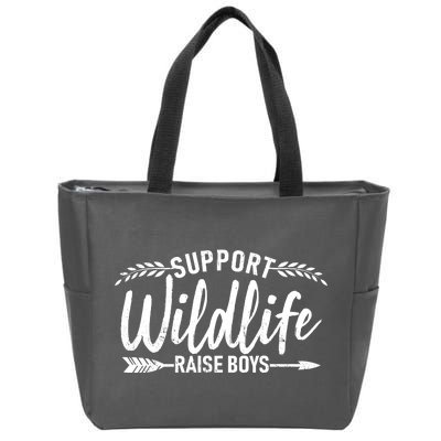 Support Wildlife Raise Boy Parents Zip Tote Bag