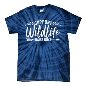 Support Wildlife Raise Boy Parents Tie-Dye T-Shirt