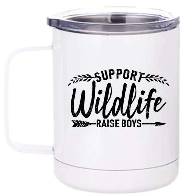 Support Wildlife Raise Boy Parents 12 oz Stainless Steel Tumbler Cup