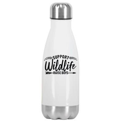 Support Wildlife Raise Boy Parents Stainless Steel Insulated Water Bottle