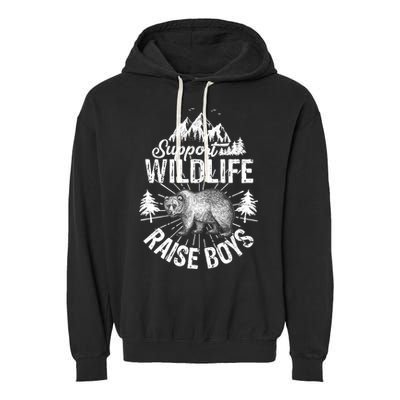 Support Wildlife Raise Boys Garment-Dyed Fleece Hoodie