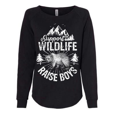 Support Wildlife Raise Boys Womens California Wash Sweatshirt