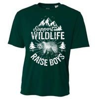 Support Wildlife Raise Boys Cooling Performance Crew T-Shirt