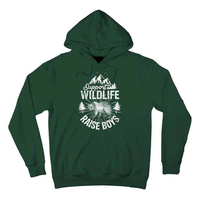 Support Wildlife Raise Boys Hoodie