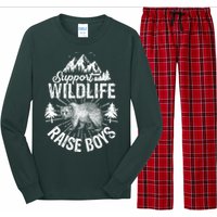 Support Wildlife Raise Boys Long Sleeve Pajama Set