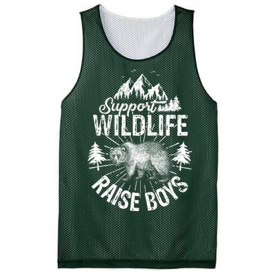 Support Wildlife Raise Boys Mesh Reversible Basketball Jersey Tank