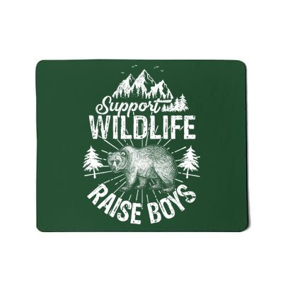 Support Wildlife Raise Boys Mousepad