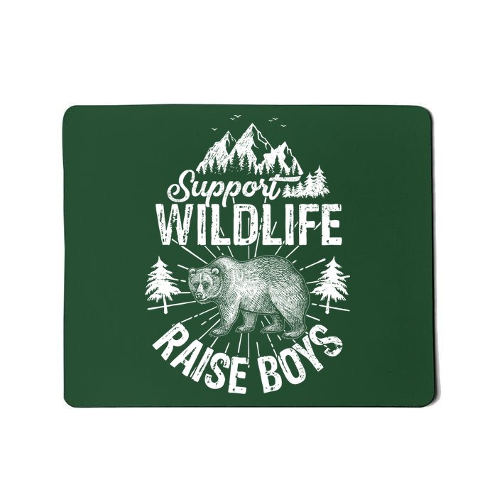 Support Wildlife Raise Boys Mousepad