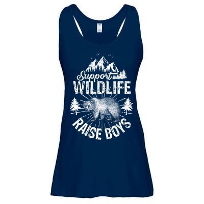 Support Wildlife Raise Boys Ladies Essential Flowy Tank