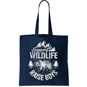 Support Wildlife Raise Boys Tote Bag