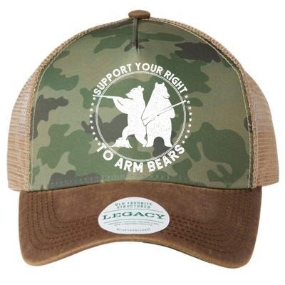 Support Your Right To Arm Bears Legacy Tie Dye Trucker Hat