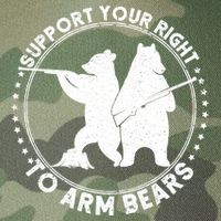Support Your Right To Arm Bears Legacy Tie Dye Trucker Hat