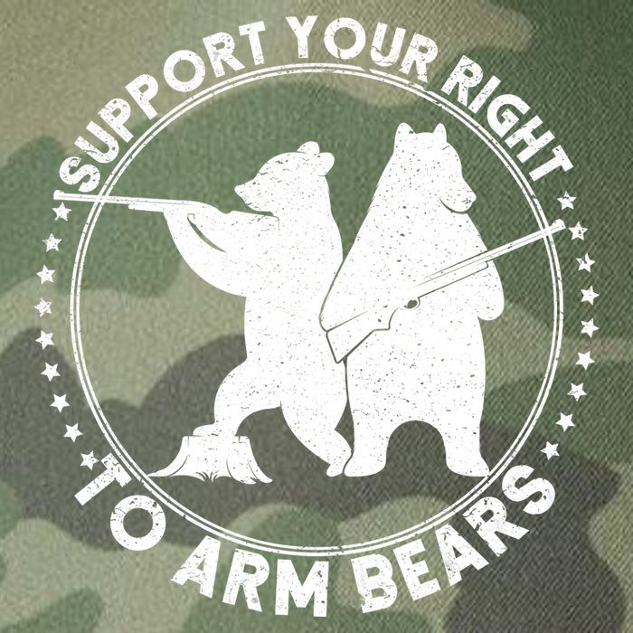 Support Your Right To Arm Bears Legacy Tie Dye Trucker Hat