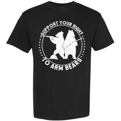 Support Your Right To Arm Bears Garment-Dyed Heavyweight T-Shirt