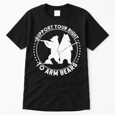 Support Your Right To Arm Bears Tall T-Shirt