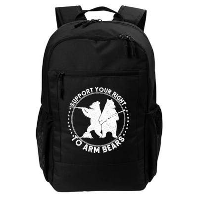 Support Your Right To Arm Bears Daily Commute Backpack