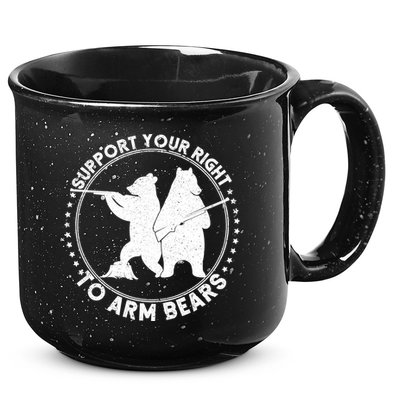 Support Your Right To Arm Bears 15oz Campfire Ceramic Mug