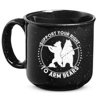 Support Your Right To Arm Bears 15oz Campfire Ceramic Mug
