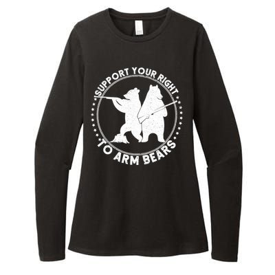 Support Your Right To Arm Bears Womens CVC Long Sleeve Shirt