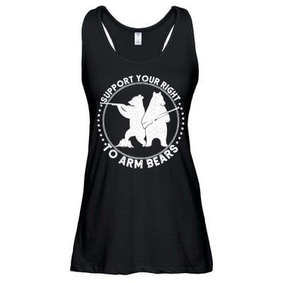 Support Your Right To Arm Bears Ladies Essential Flowy Tank